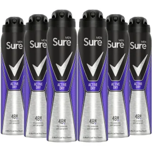 Sure Men Motionsense Active Dry Anti-perspirant 48h 250ml (Box of 6)